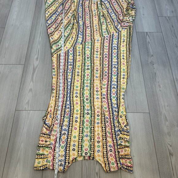 Anthropologie Never Fully Dressed Size 12 Remi Midi Dress Colorful Printed - Picture 15 of 16